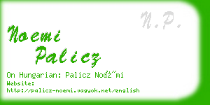 noemi palicz business card